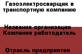 Газоэлектросварщик в транспортную компанию › Название организации ­ Компания-работодатель › Отрасль предприятия ­ Другое › Минимальный оклад ­ 20 000 - Все города Работа » Вакансии   . Мордовия респ.